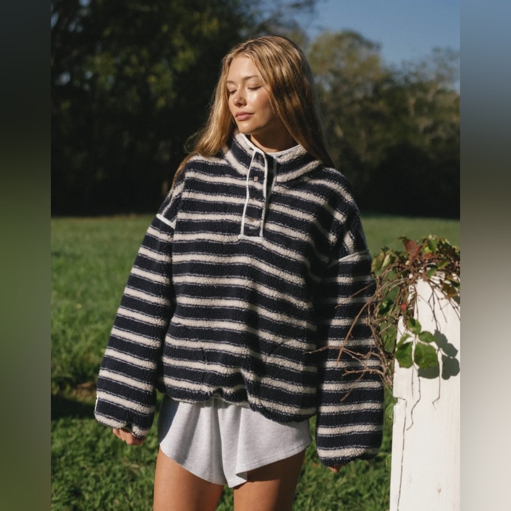 Eleven Eleven Navy Stripe Pullover